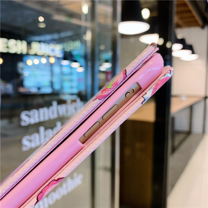 魅爱琳 iPad 9.7英寸保护套可爱KT猫Air1/2苹果平板2018外壳56彩绘翻盖智能休眠支架全包软套防摔潮时尚女