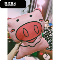 笑脸抱枕汽车双面卡通靠垫拍摄摆件沙抱枕可爱玩偶圣诞树