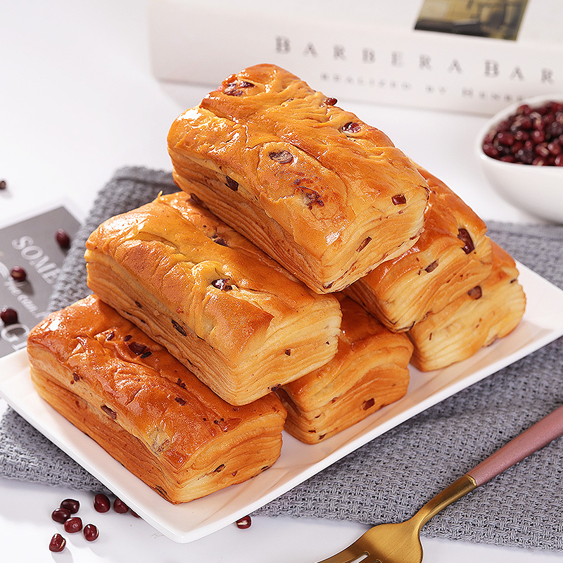 正得顺红豆千层酥500g*2整箱传统老式面包零食手工早餐速食充饥宵夜