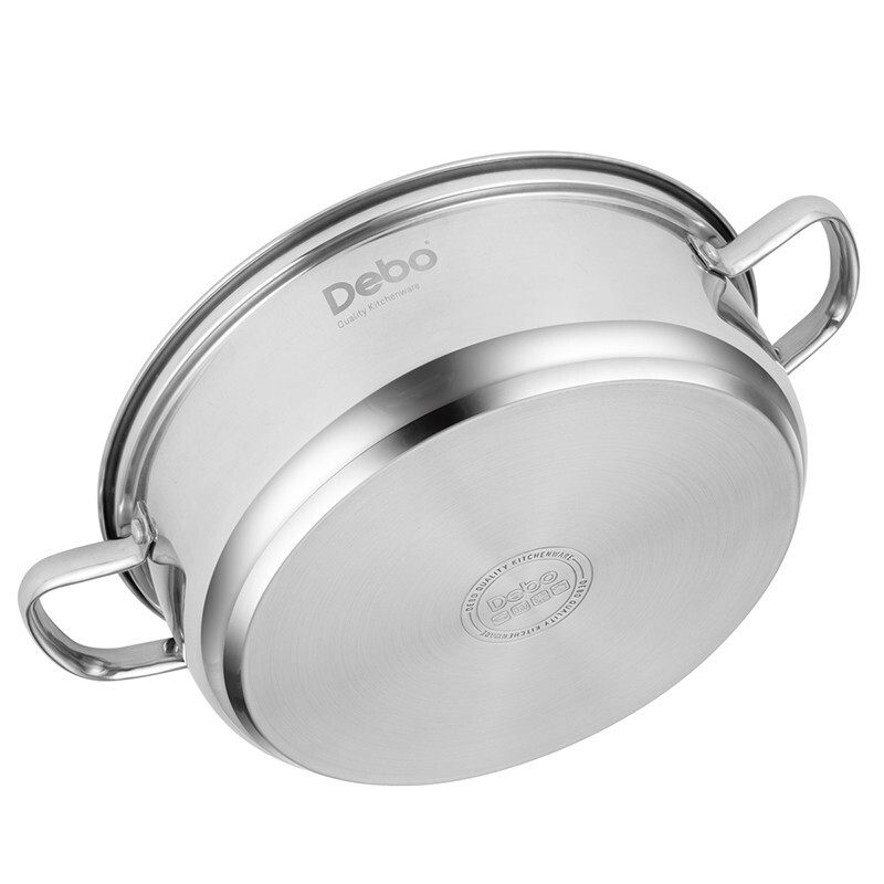 德铂 Debo 怀亚特火锅不锈钢汤锅涮锅燃气电磁炉通用 DEP-DS289 口径30cm高清大图
