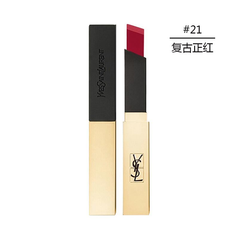 圣罗兰 YSL 小金条口红21# 复古正红色 2.2g