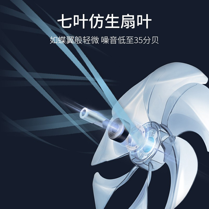 艾美特(Airmate) 电风扇 CS35-R18 落地扇 电扇 七叶 7档 遥控款 9小时预约定时 空调伴侣高清大图