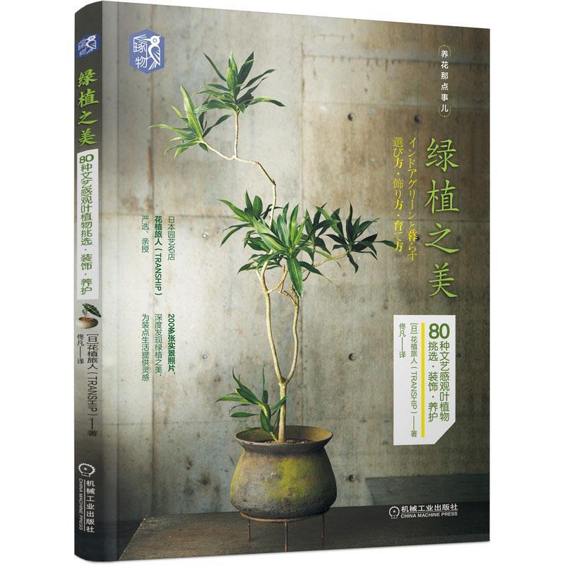 [醉染正版]正版 绿植之美80种文艺感观叶植物挑选装饰养护 庭院绿化设计家庭园艺 家庭盆栽园艺花卉观赏园艺 日本花植旅人高清大图