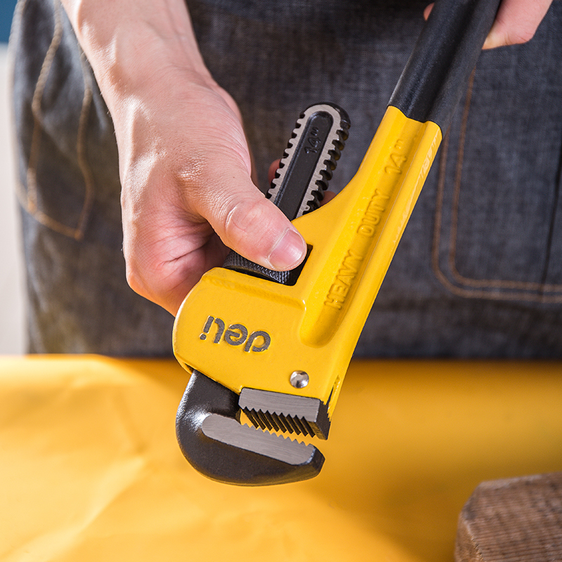 得力钳子\夹子 DL2514 管子钳高清大图