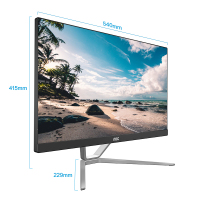 AOC AIO2460 23.8英寸高清办公商用一体机台式电脑(酷睿i5-9400 8G 256GSSD 双频WiFi)