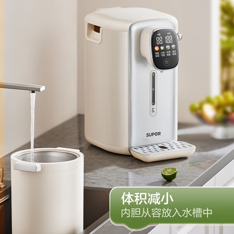 苏泊尔(SUPOR)金属水路电水瓶电热水瓶 电热水壶烧水壶 5L 316L保温恒温家用电水壶SW-50T801高清大图