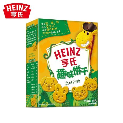 亨氏(Heinz)趣味饼干-森林动物80g
