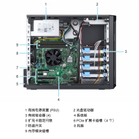 戴尔（DELL）PowerEdge T140 塔式服务器主机 至强6核E-2176G 3.7GHz 16G内存/2*1T企业级