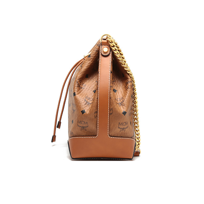 mcm女士人造革牛皮革berlin手提单肩包水桶包小号mwdaabf02