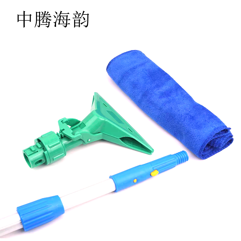 中腾海韵 卡扣式老虎夹拖布 1.2米加厚铝伸缩杆(送毛巾) 个高清大图