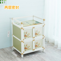 尋木匠碗柜厨房家用餐边柜组装收纳柜铝合金置物柜茶水柜简易储物柜橱柜