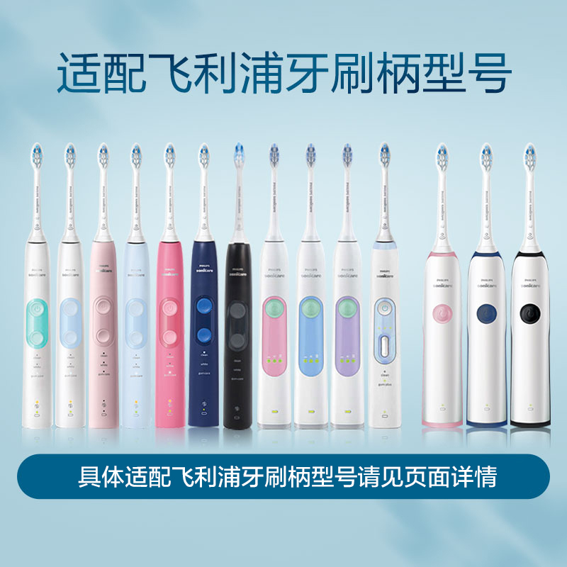 飞利浦(Philips)电动牙刷头 牙龈护理型清洁刷头3支装 适配HX6616/HX3226等型号 HX9033/67