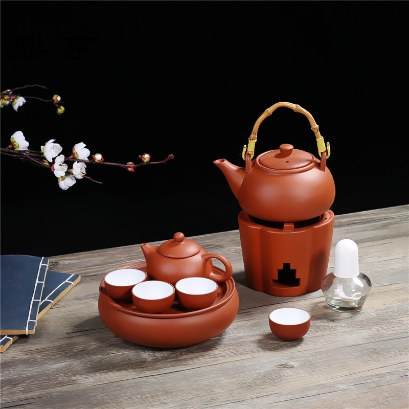 鼎亨迷你功夫茶具煮茶炉茶具套装酒精炉煮茶器温酒器陶瓷酒精灯烧