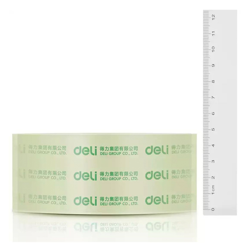 得力透明封箱胶带 30203(一筒6卷)