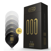 杜蕾斯(Durex) 聚氨酯避孕套 001系列 6只装+Love3只 超薄款 安全套套 男用成人情趣计生用品byt