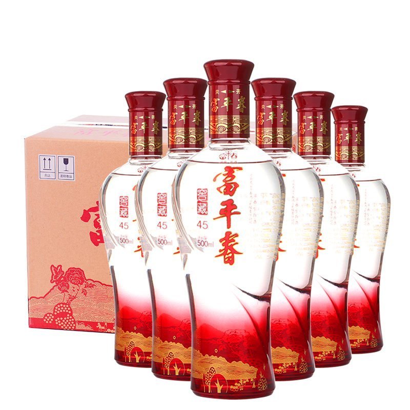河南白酒富平春窖藏45度浓香型整箱装白酒500ml6瓶箱纯粮食固态酿制