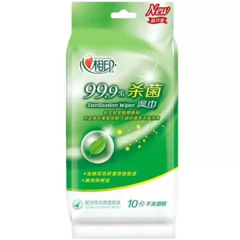恒安XCA001 心相印卫生杀菌10片装湿巾DL高清大图