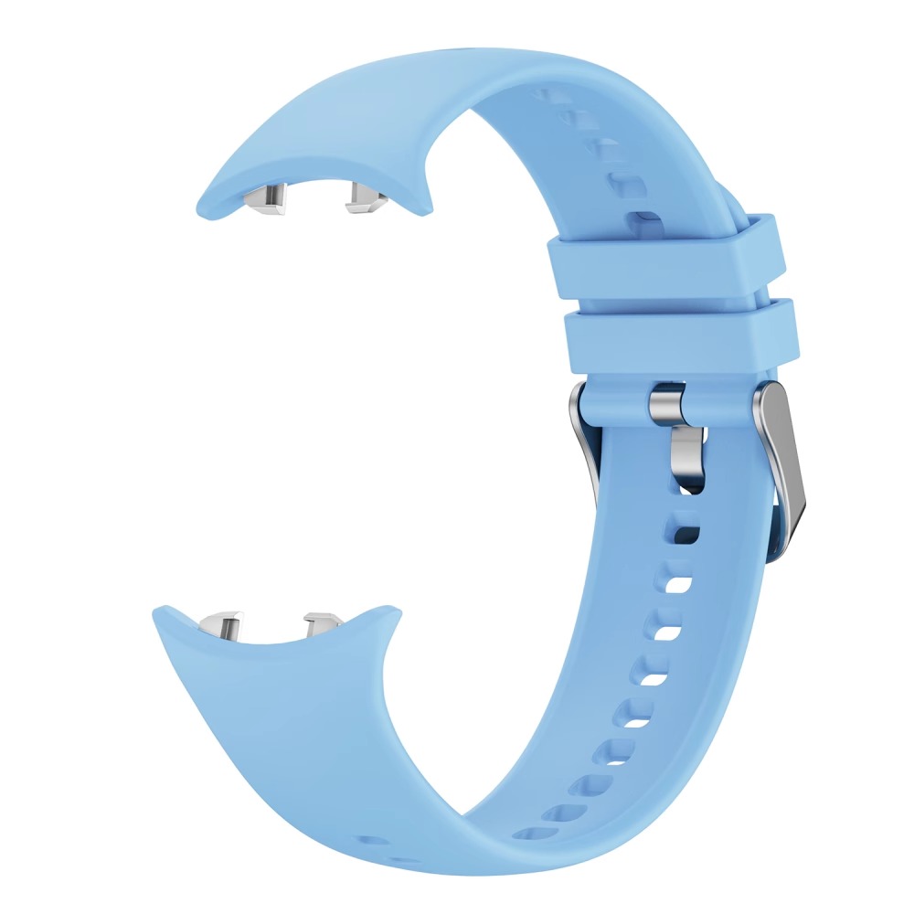 适用于荣耀fit手表表带新款honor watchfit硅胶升级同款腕带雅致版智能运动FIT针扣表链活力版表带3264 云水蓝-表带 适用于：荣耀手表Fit