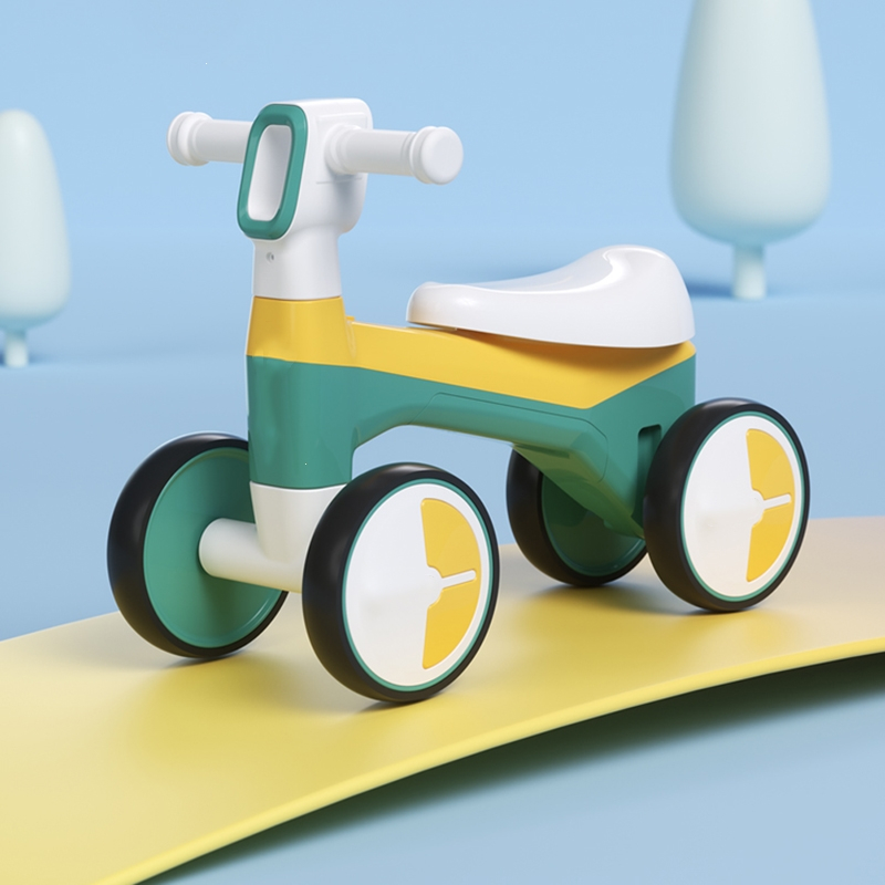 儿童平衡车无脚踏魅扣1一3岁2小童滑行车宝宝四轮超轻款溜溜滑步车半