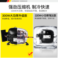 德玛仕(DEMASHI) 展示柜冷藏 立式 冰柜商用 冰箱水果保温保鲜柜 冰吧超市饮料柜 LG-780 双门(688L)
