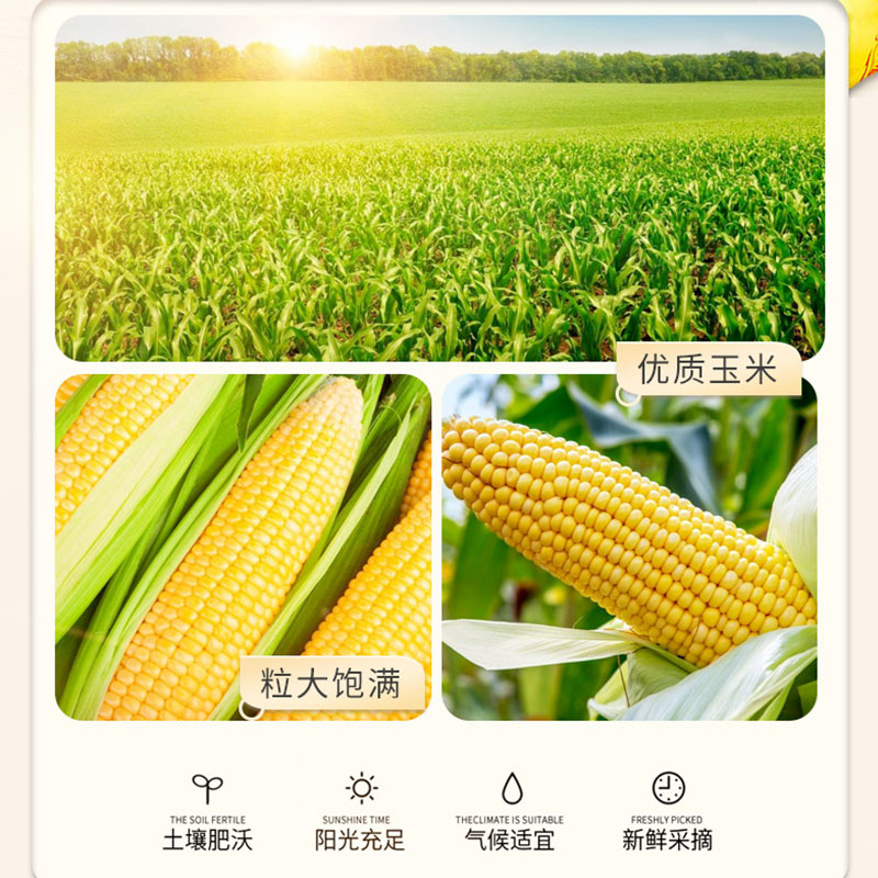 金龙鱼玉米胚芽油家用4L炒菜烹饪清香植物油煎炒煮炸厨房用油高清大图