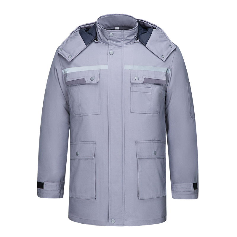 天鸣 防静电中长款棉衣工作服 160-190 件高清大图