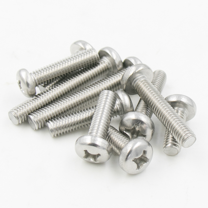 海斯迪克hk102304不锈钢十字槽盘头机螺钉h型ml6m2m25gb818盘头机螺丝