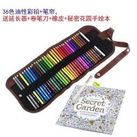 72色48色36色彩色铅笔油性水溶性彩铅笔帘套装绘画涂色填色用