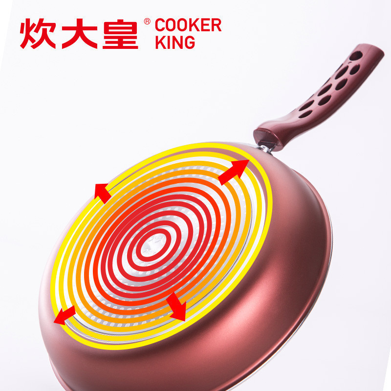 炊大皇(COOKERKING)炒锅不粘锅具套装四件套平底锅九件烹饪套装锅组合无烟铝合金不粘锅电磁炉通用