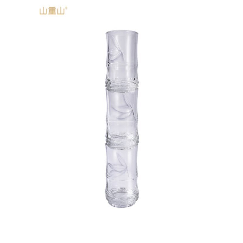 物作步步高升竹叠杯三件套8003 玻璃杯220ML*3