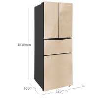 容声（Ronshen）303升法式四门多门家用电冰箱 5D立体冷 宽幅变温 节能静音设计 BCD-303RL2MC