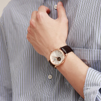 [支持后盖定制刻字服务]天王表男表 昆仑系列机械表皮带休闲男士手表腕表GS51154