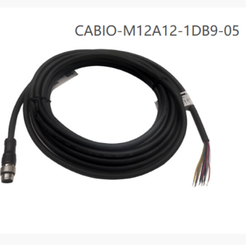 华睿科技 7000系列电源线 CABIO-M12A12-1DB9-05 IO电源线-黑色-5M 不涉及维保