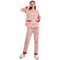 春秋月子服孕妇喂奶套装保暖睡衣产后喂奶哺乳家居保暖月子服Jyz10352