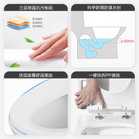 JOMOO九牧 新品海旋式大冲力虹吸马桶 家用坐便器 地排喷射虹吸式 节水防臭防溅水陶瓷马桶11375