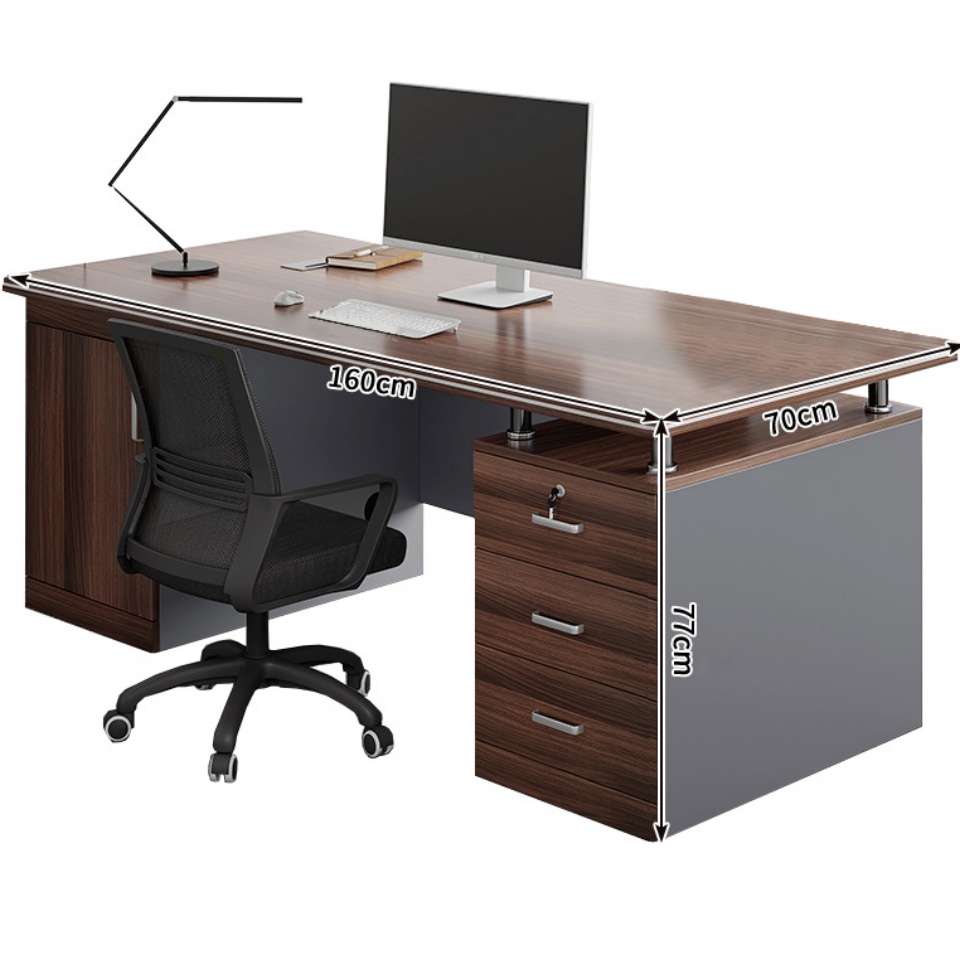 豫龙都电脑桌椅1.6m套高清大图