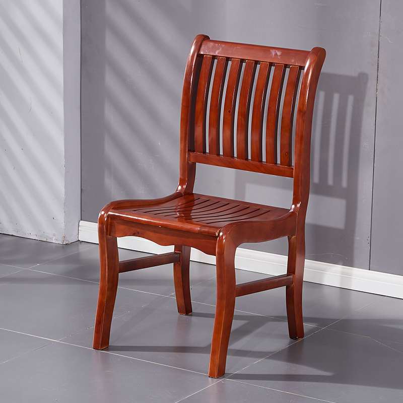 质凡会议室会议椅培训椅实木职员办公椅会客椅 实木款高清大图