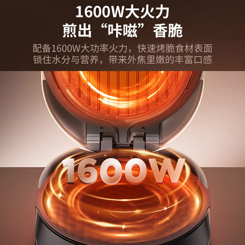九阳(Joyoung) JK32-GK360 电饼铛 多功能家用 下烤盘一键拆洗 大直径 防刮烙饼机煎烤机 双面加热高清大图