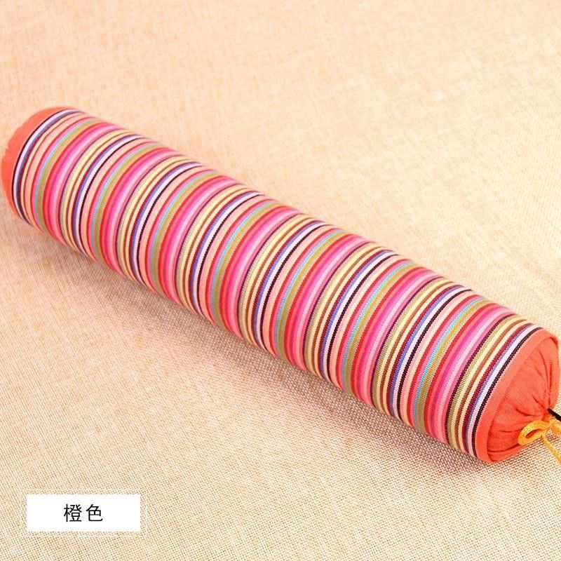 全老粗布樱桃核颈椎枕头中小粒车厘子籽圆柱形护颈硬枕芯