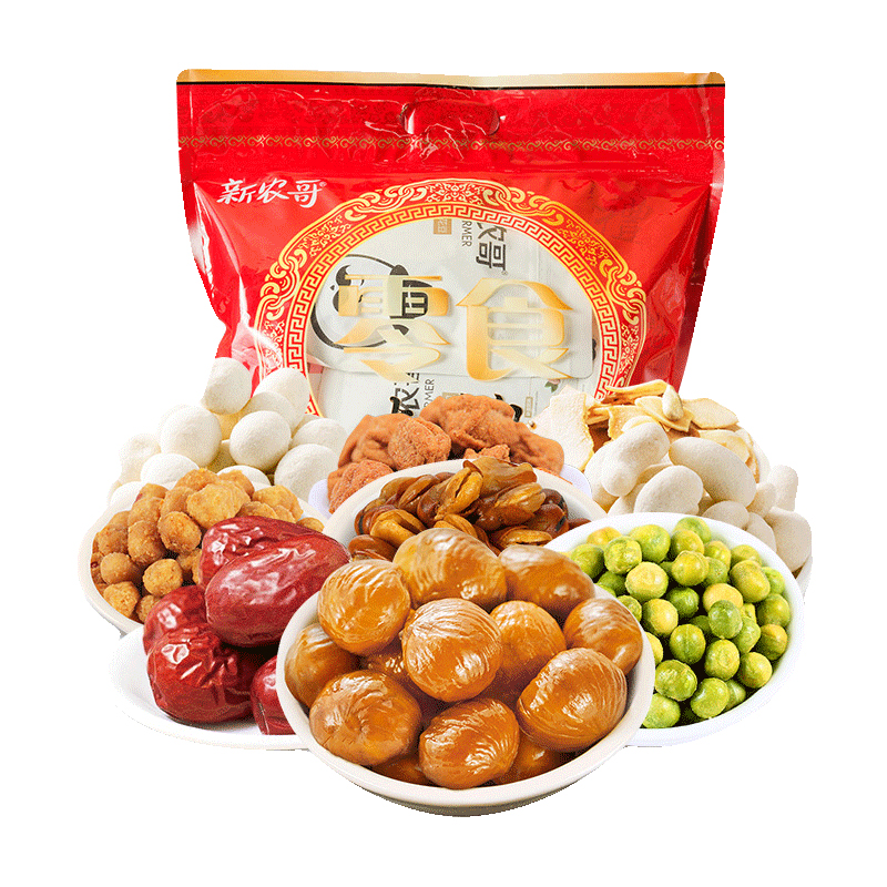 WQLQ新农哥坚果零食特产吃货大礼包998g
