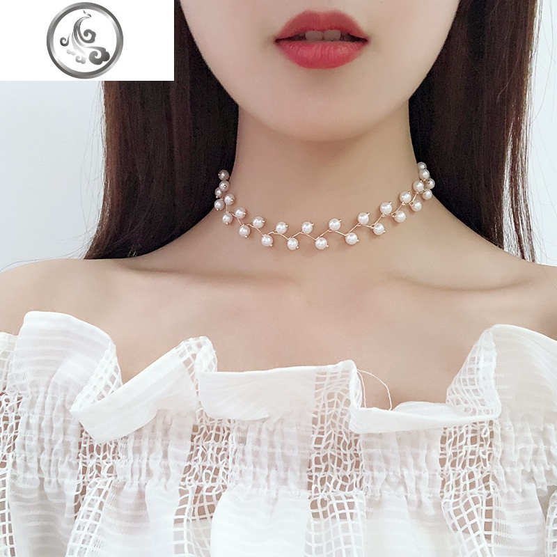 韩国脖子颈带女短款项圈脖颈饰品性感百搭项链网红锁骨链choker JiMi
