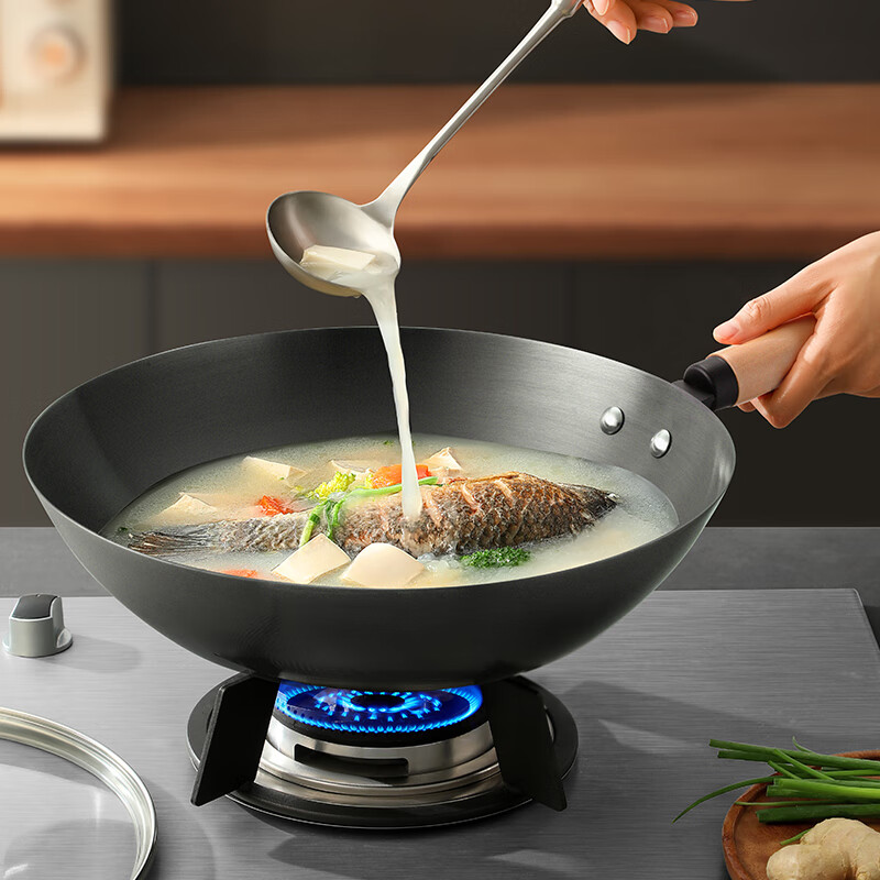 爱仕达(ASD)黑城系列无涂层炒锅 32cm CF32Z2TG(单位:件)高清大图