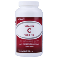 美国进口 健安喜（GNC）维生素C片1000mg*180粒 活性高浓度 提高免疫力