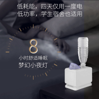 迷你空气加湿器大雾量纳丽雅(Naliya)桌面家用 卧室办公室小型便携式矿泉水瓶 白色(送香薰精油)