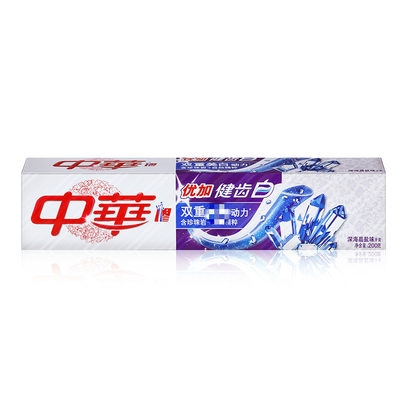 中华zhonghua优加健齿白牙膏深海晶盐200g联合利华