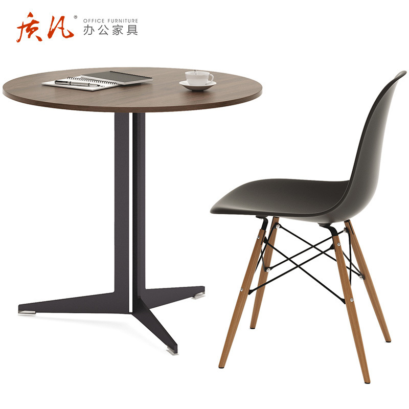 质凡会议桌简约现代 接待会议洽谈桌小圆桌