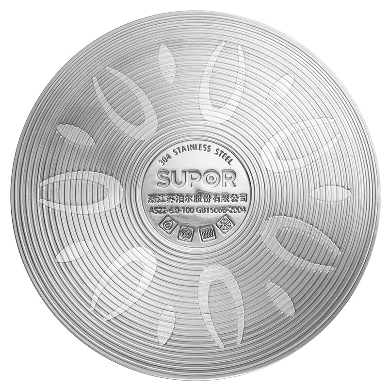 苏泊尔(SUPOR)蓝眼不锈钢压力锅高压锅快锅煲汤YW24L1 24cm 电磁炉燃气灶通用高清大图