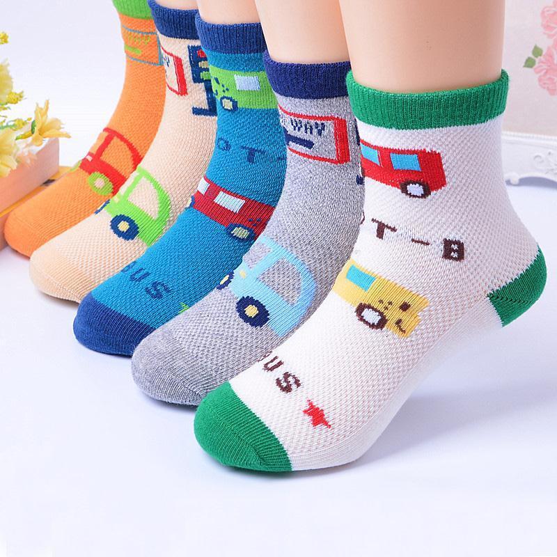 儿童袜子船袜纯棉夏季薄款小中大男女童网眼防滑短袜1-3-5-7-9岁图片