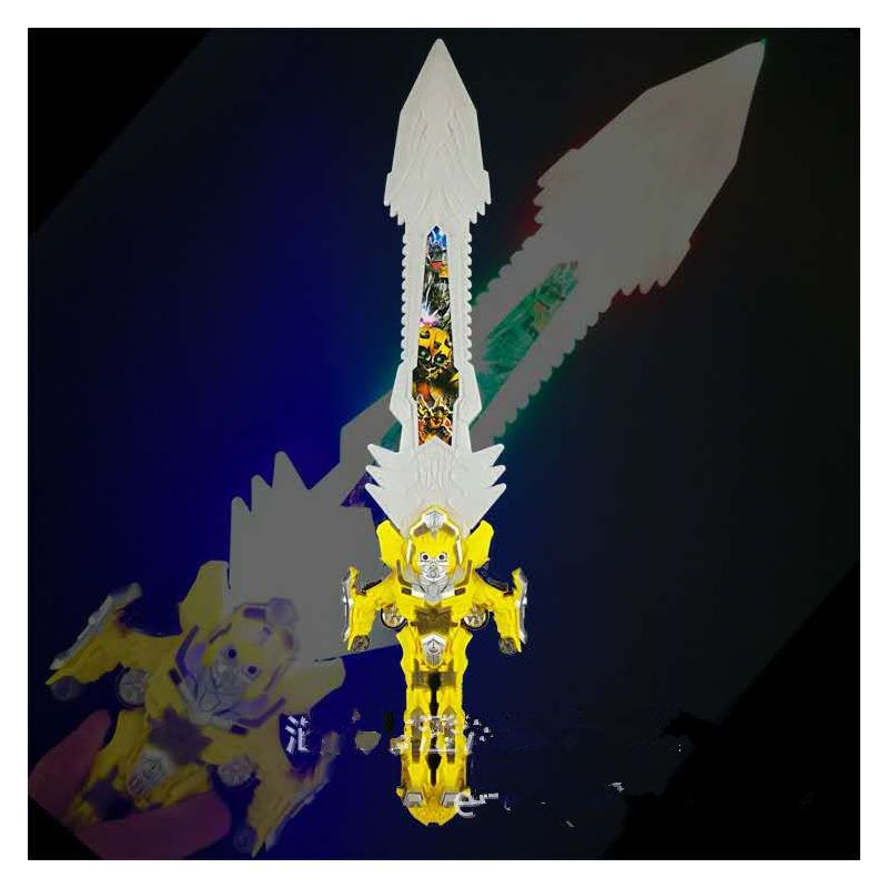 星球大战光剑儿童激光剑玩具闪光棒发光十字伸缩男孩武器刀剑玩具|黄蜂剑