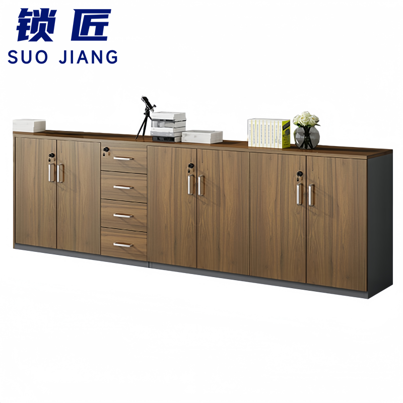 锁匠 落地柜六门四抽台高清大图